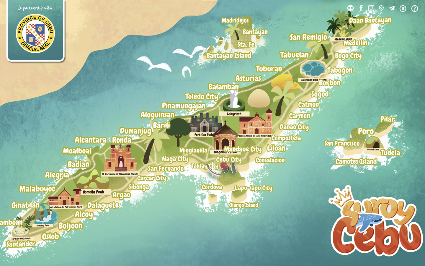 Interactive tourism map