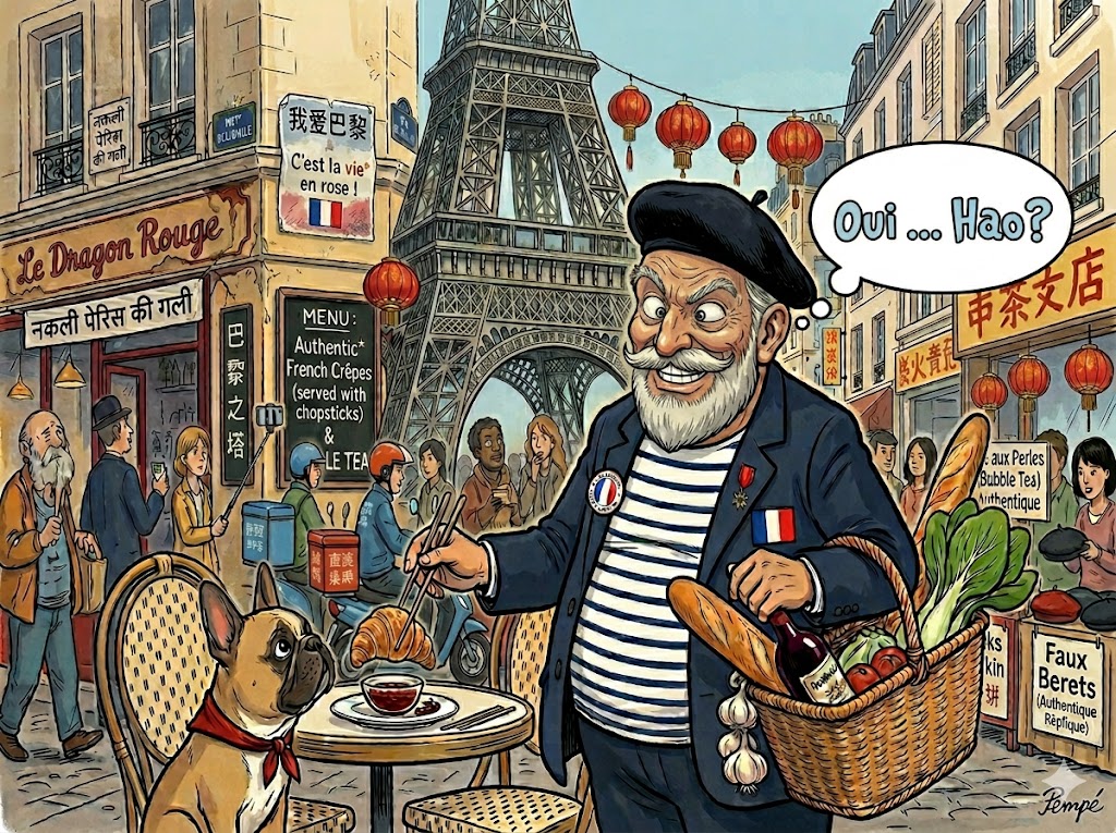 Eiffel Tower in the wrong place